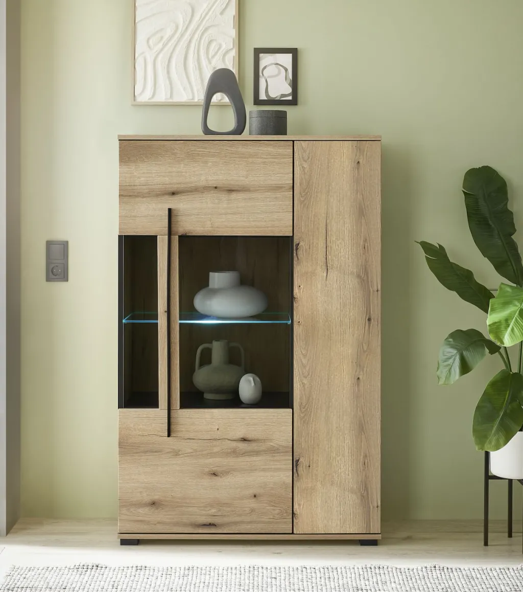 IMV Commodes Combinées<Meuble vitrine combiné CANTARA
