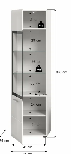 Xonox Vitrines Sur Pied<Meuble vitrine ICE