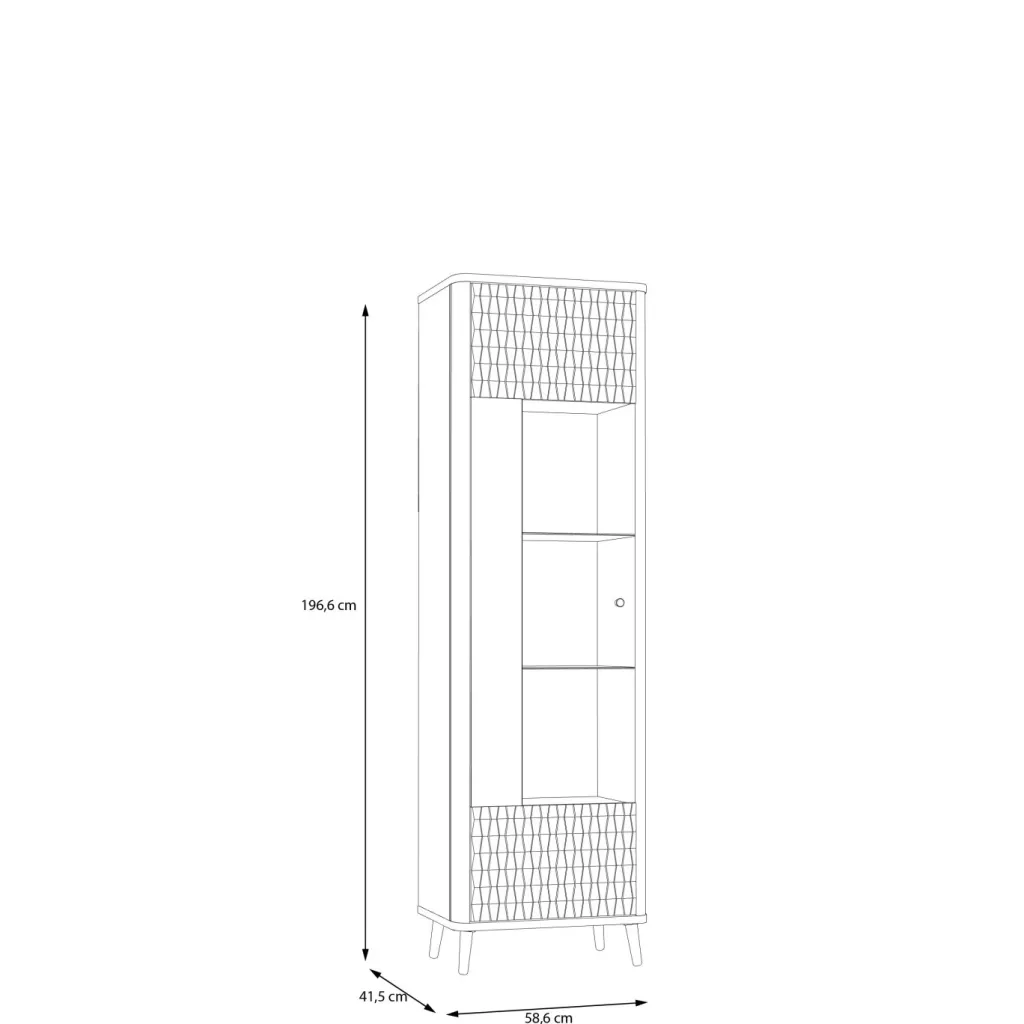 Forte Vitrines Sur Pied<Meuble vitrine KOHILA