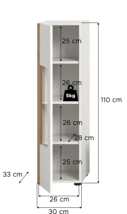 Meuble vitrine RUDA