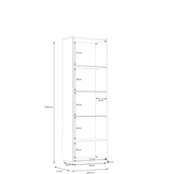 Forte Vitrines Sur Pied<Meuble vitrine SINDI