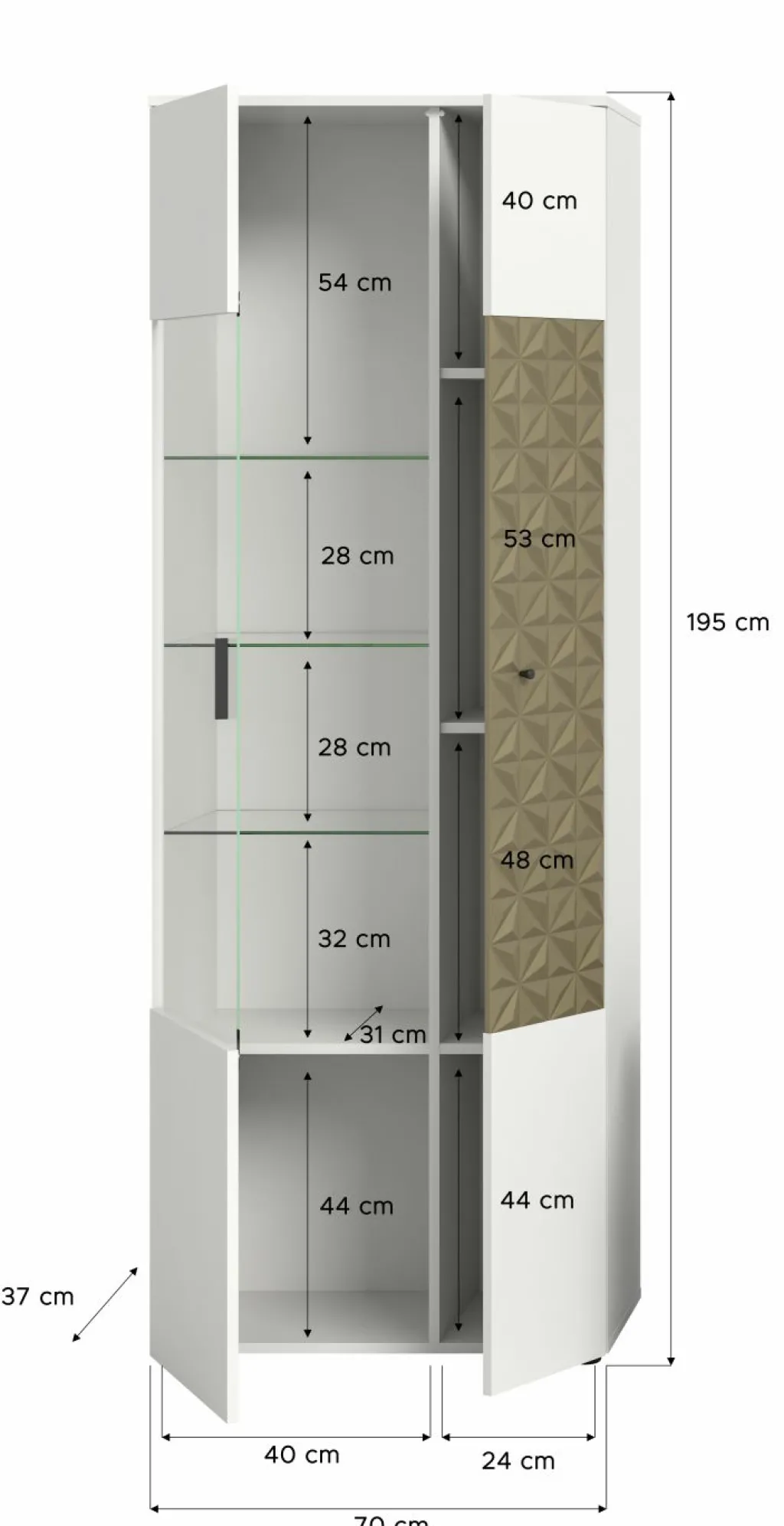 Xonox Vitrines Sur Pied<Meuble vitrine ZIWAY