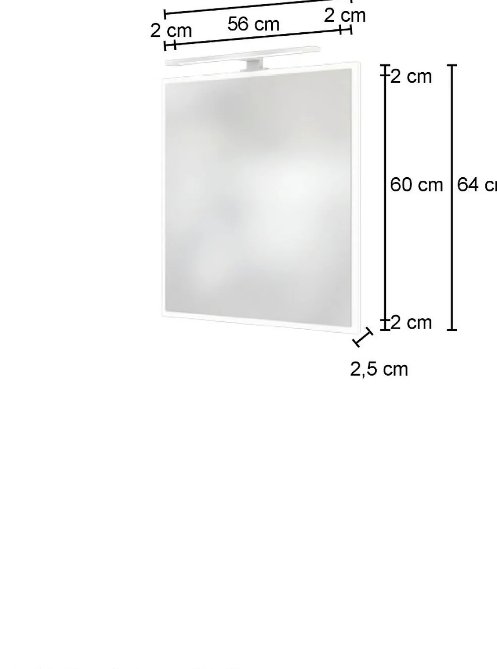 Miroir 60 cm AREZZO