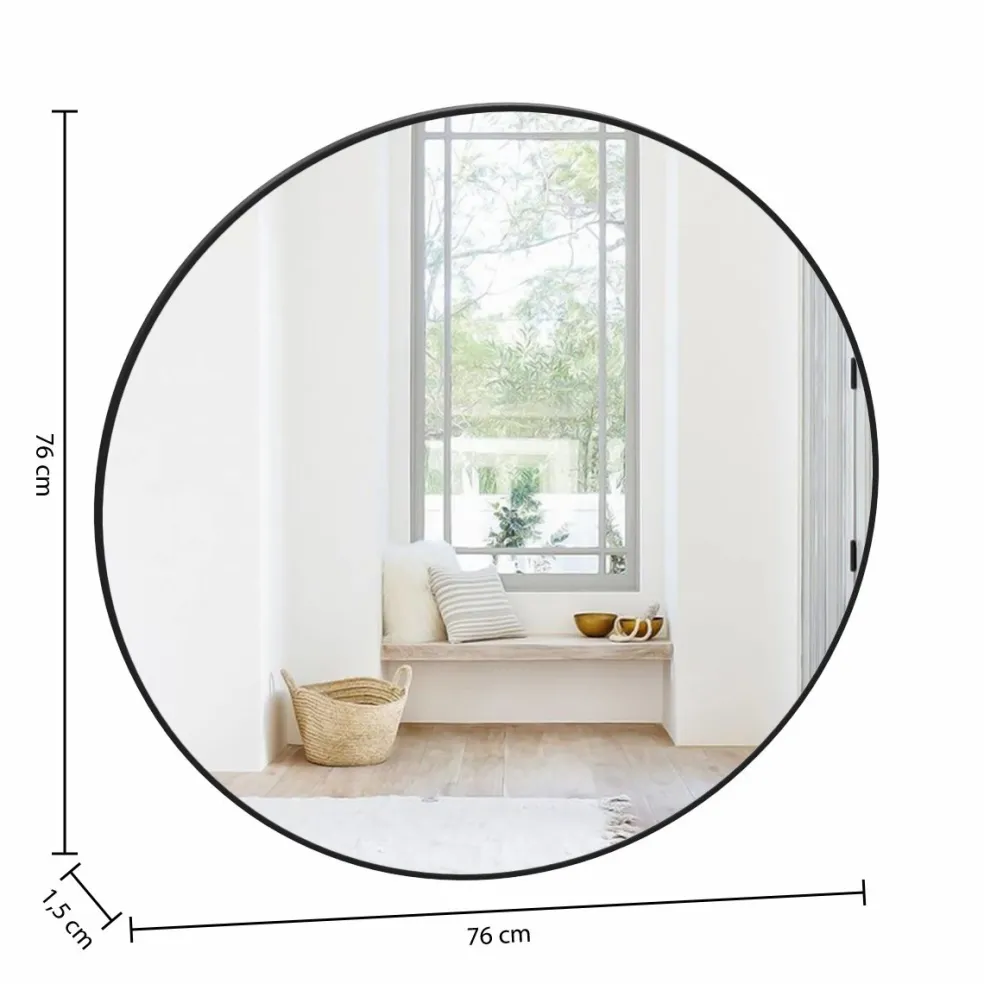Miroir mural rond JJA