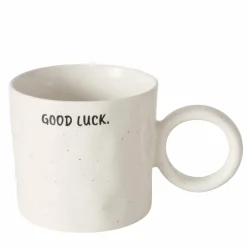 Mug avec anse et inscription GOOD LUCK