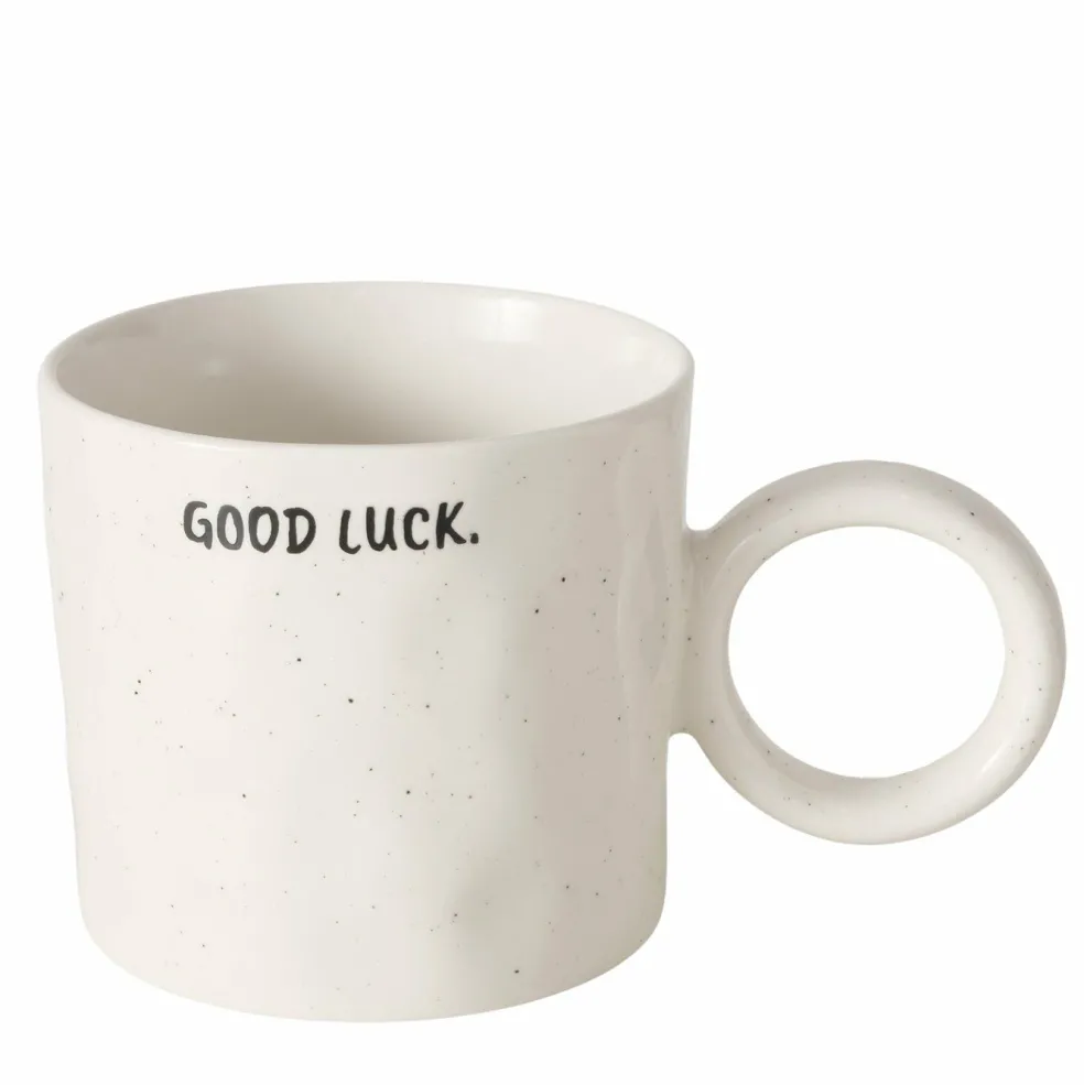 Mug avec anse et inscription GOOD LUCK