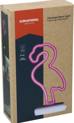 Néon LED flamant rose GRUNDIG