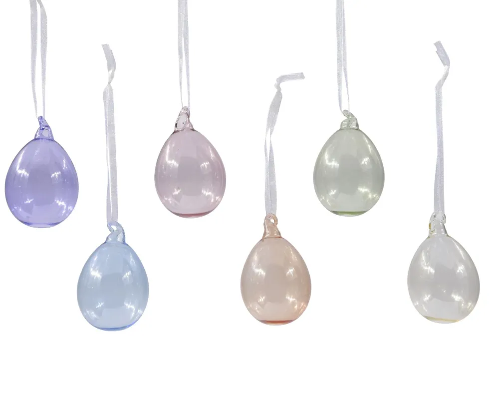 Oeuf en verre à suspendre PASTELL