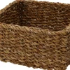 Panier carré de taille moyenne en jonc de mer EH