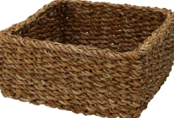 Panier carré de taille moyenne en jonc de mer EH