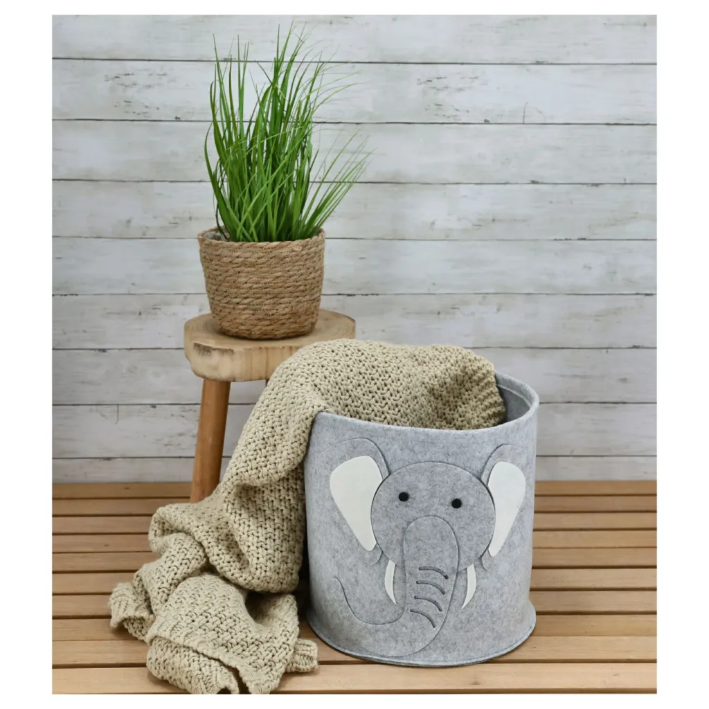 Enfant Cepewa Accessoires & Déco Chambre D'Enfant|Décoration De Chambre D'Enfant & Accessoires<Panier de rangement animaux FILZ