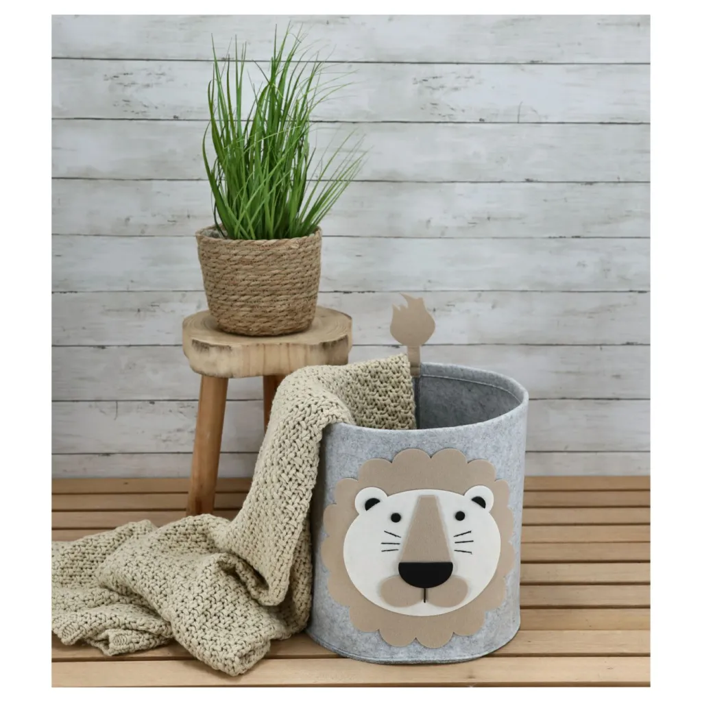 Enfant Cepewa Accessoires & Déco Chambre D'Enfant|Décoration De Chambre D'Enfant & Accessoires<Panier de rangement animaux FILZ
