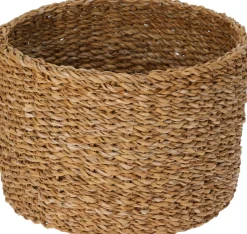 Koopman Corbeilles<Panier rond de taille moyenne en jonc de mer EH