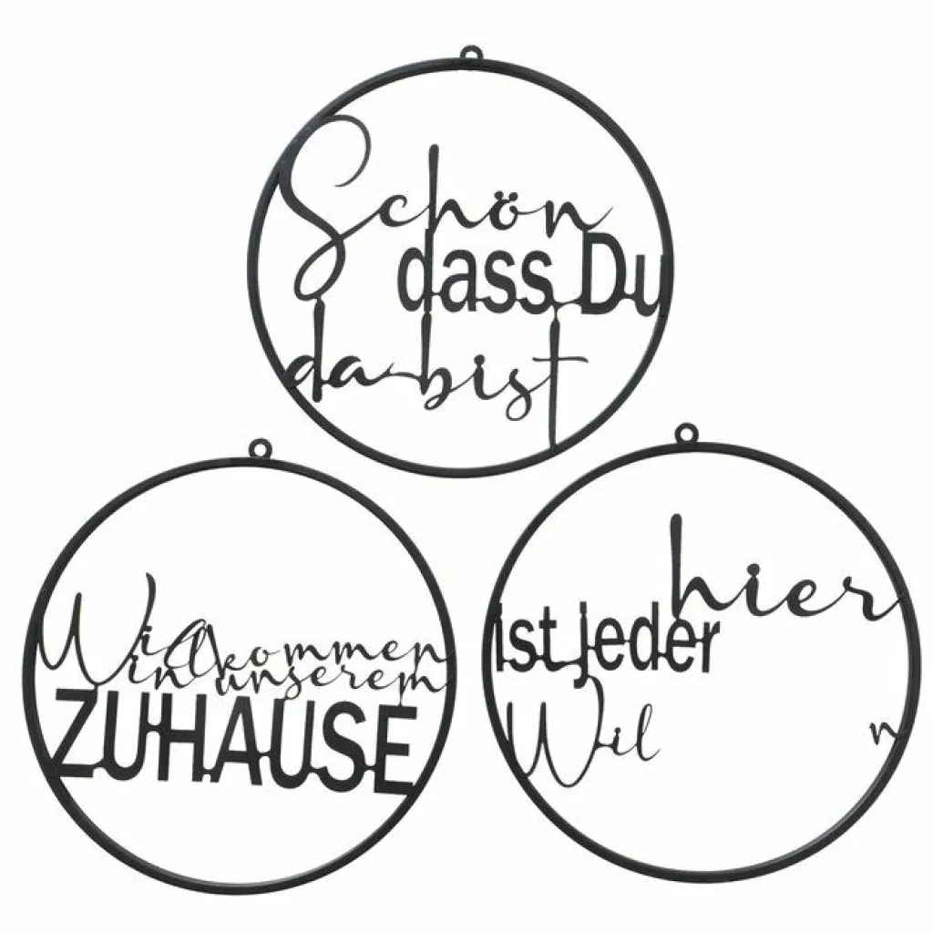 Boltze Deco Murale<Panneau avec inscription WILLKOMMEN