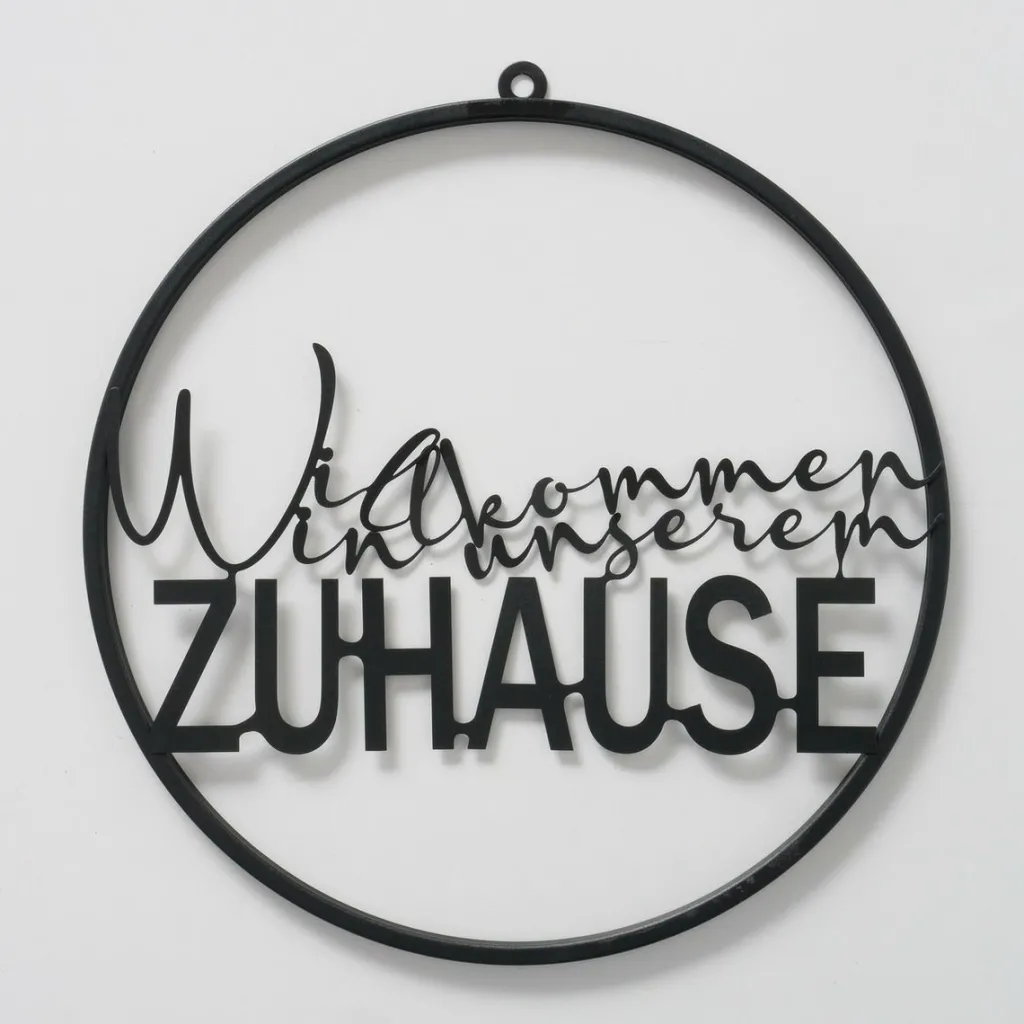 Boltze Deco Murale<Panneau avec inscription WILLKOMMEN