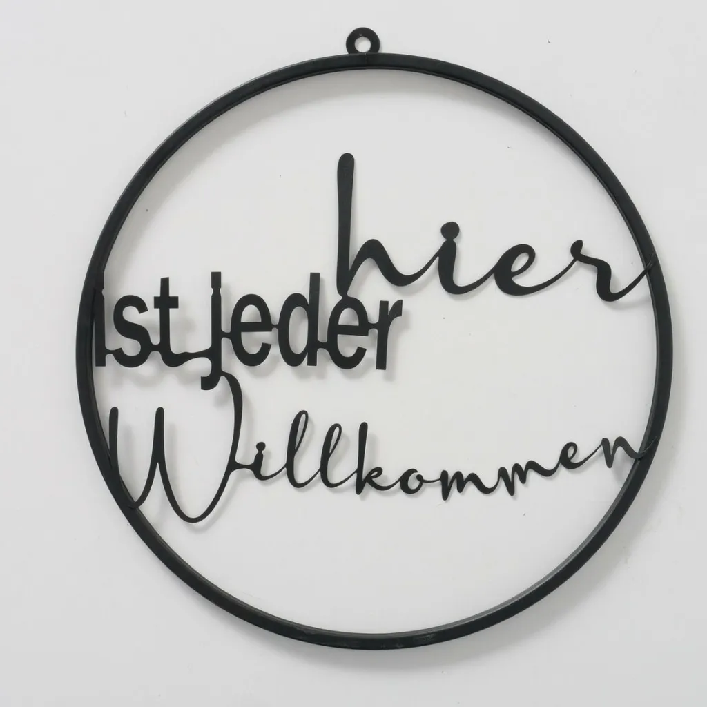 Boltze Deco Murale<Panneau avec inscription WILLKOMMEN