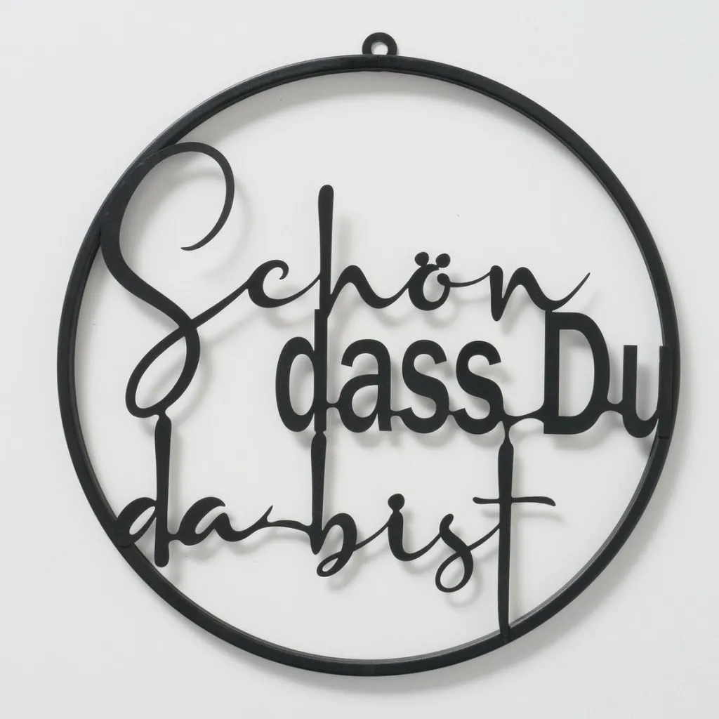 Boltze Deco Murale<Panneau avec inscription WILLKOMMEN