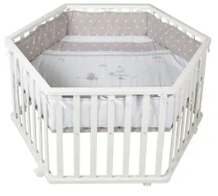Roba Baumann Lits Bébés<Parc pour bébé hexagonal ton blanc