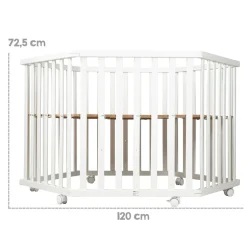 Roba Baumann Lits Bébés<Parc pour bébé hexagonal ton blanc