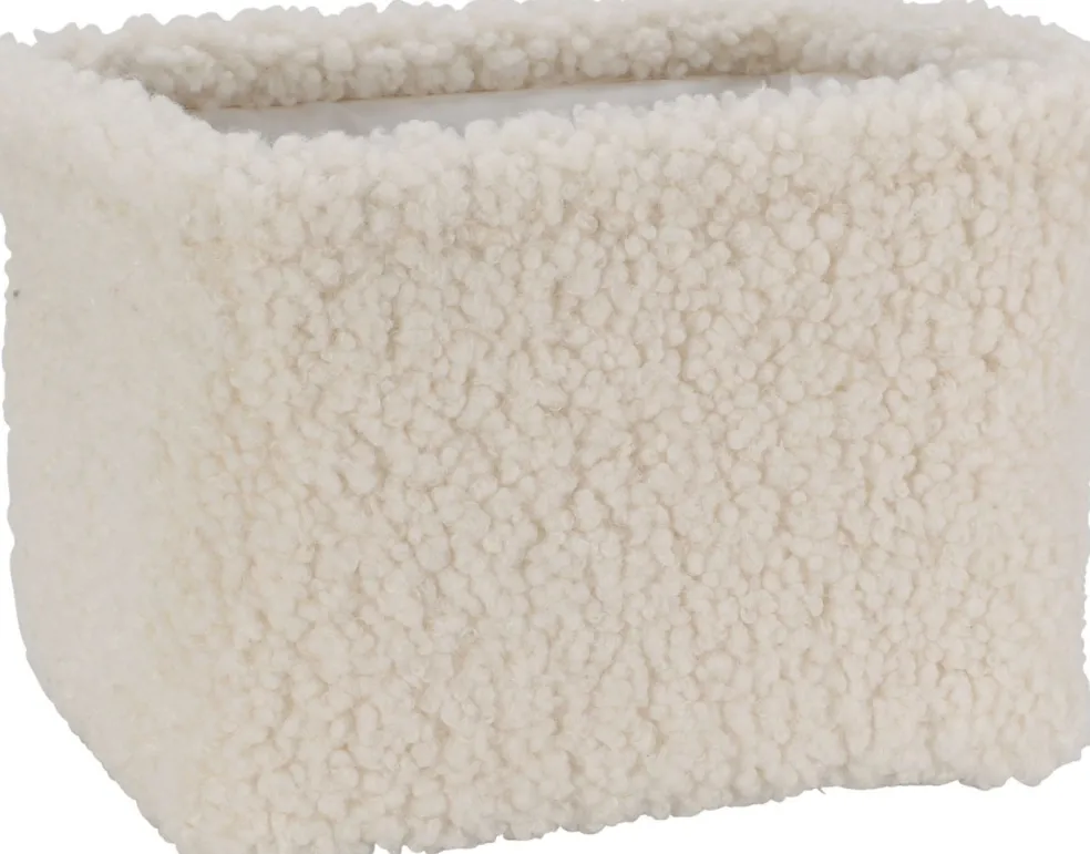 Petit panier aspect peluche EH