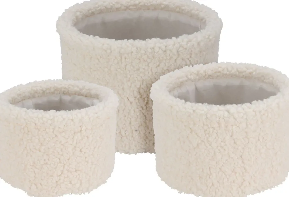 Petit panier aspect peluche EH