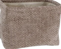 Petit panier aspect peluche EH