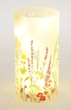 Koopman Lampes Décoratives|Lampes De Table<Photophore LED motif fleuri DEKO