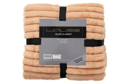 Plaid aspect velours côtelé PLUSH BLANKET