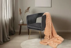 Plaid aspect velours côtelé PLUSH BLANKET