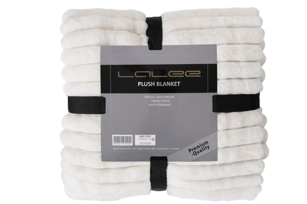 Lalee Couvertures<Plaid aspect velours côtelé PLUSH BLANKET