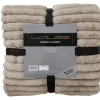 Lalee Couvertures<Plaid aspect velours côtelé PLUSH BLANKET