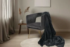 Plaid aspect velours côtelé PLUSH BLANKET