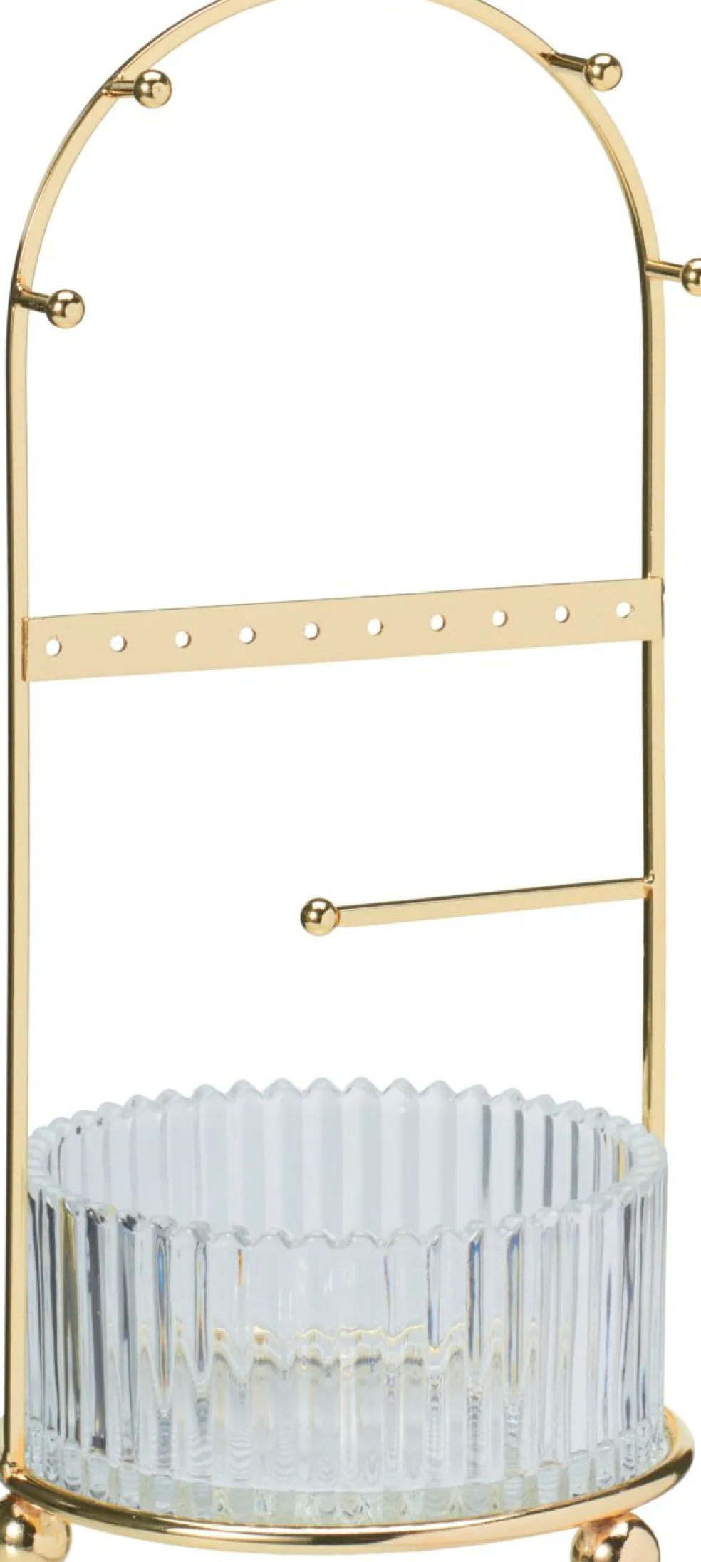 Porte-bijoux avec pot en verre GOLD
