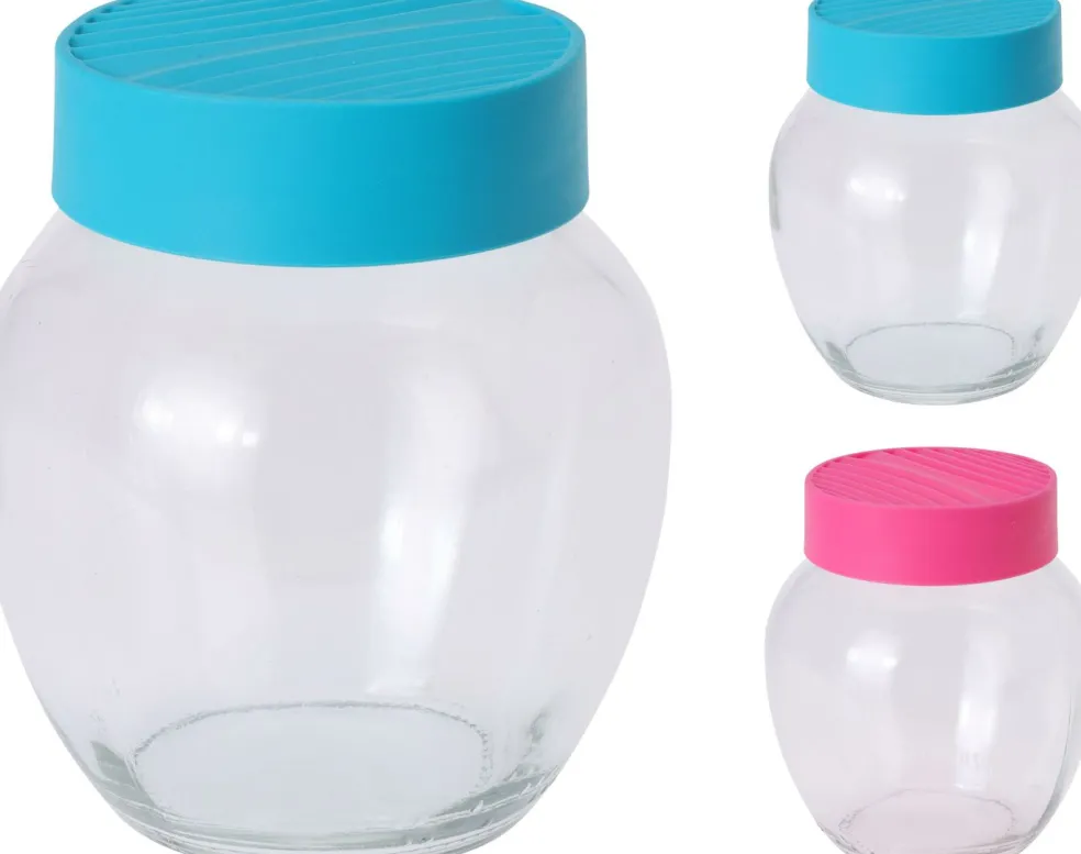 Pot en verre avec couvercle EH
