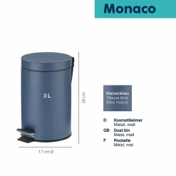 Kela Accessoires Sdb|Seau À Cosmétique<Poubelle de salle de bains MONACO
