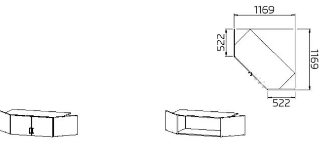Rauch Rehausses D'Armoires<Rehausse pour armoire d'angle BREMEN-EXTRA