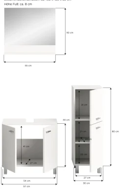 Xonox Blocs Salle De Bains Complets<Salle de bains combinée 3 éléments SEBETA