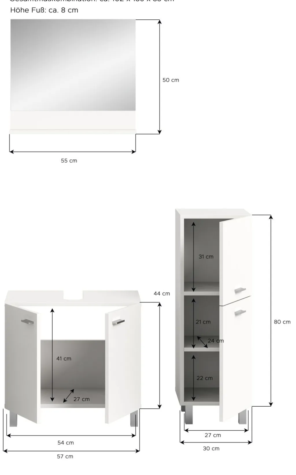 Xonox Blocs Salle De Bains Complets<Salle de bains combinée 3 éléments SEBETA