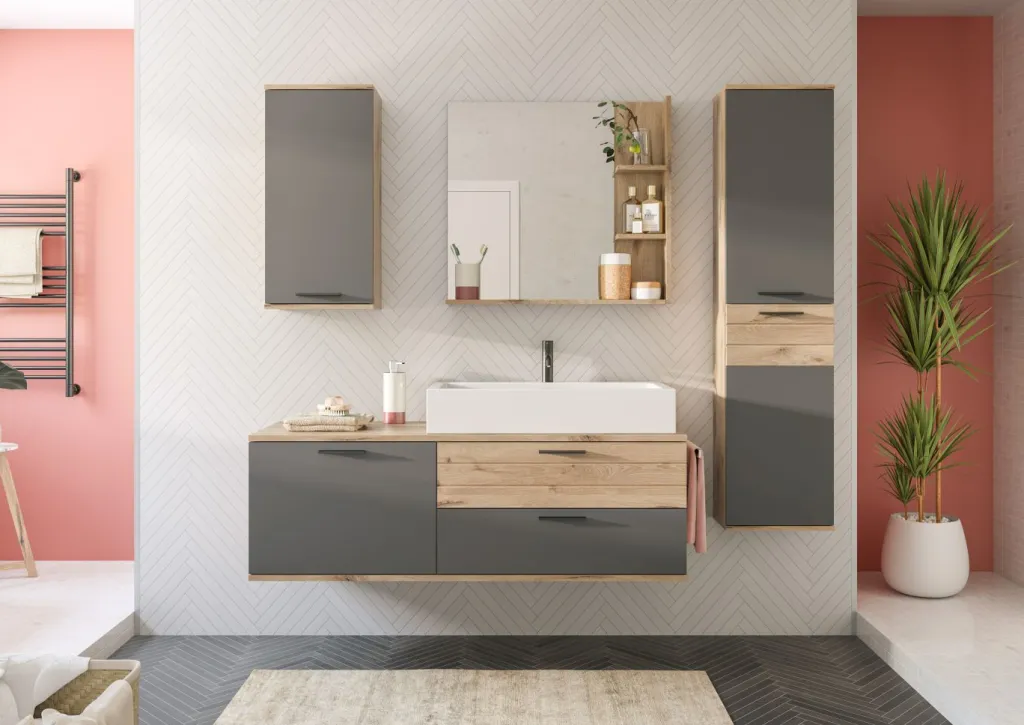 Xonox Blocs Salle De Bains Complets<Salle de bains combinée 4 éléments AGARO