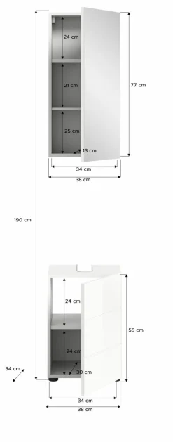 Xonox Blocs Salle De Bains Complets<Salle de bains combinée 2 éléments AMBO