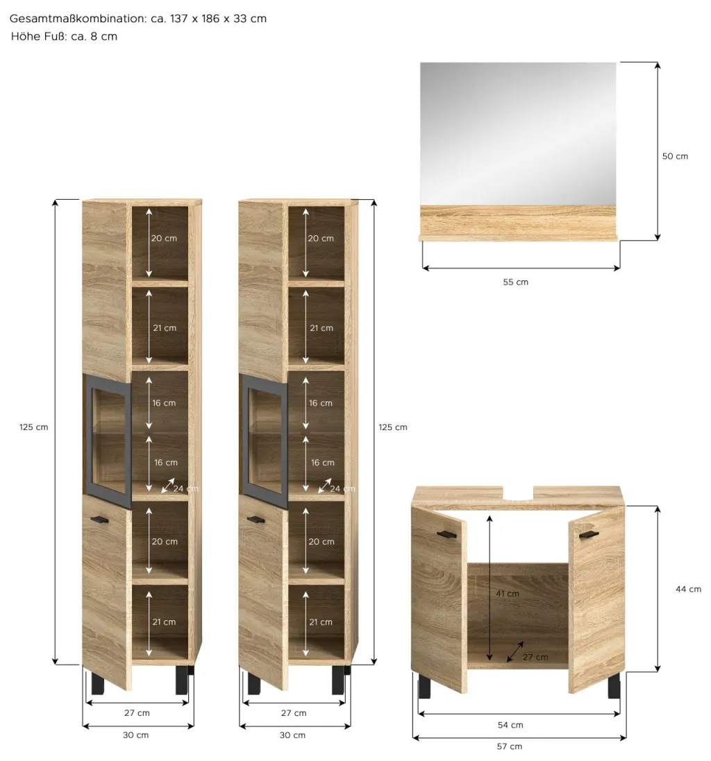 Xonox Blocs Salle De Bains Complets<Salle de bains combinée 4 éléments SEBETA