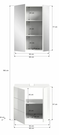 Xonox Blocs Salle De Bains Complets<Salle de bains combinée 2 éléments AMBO
