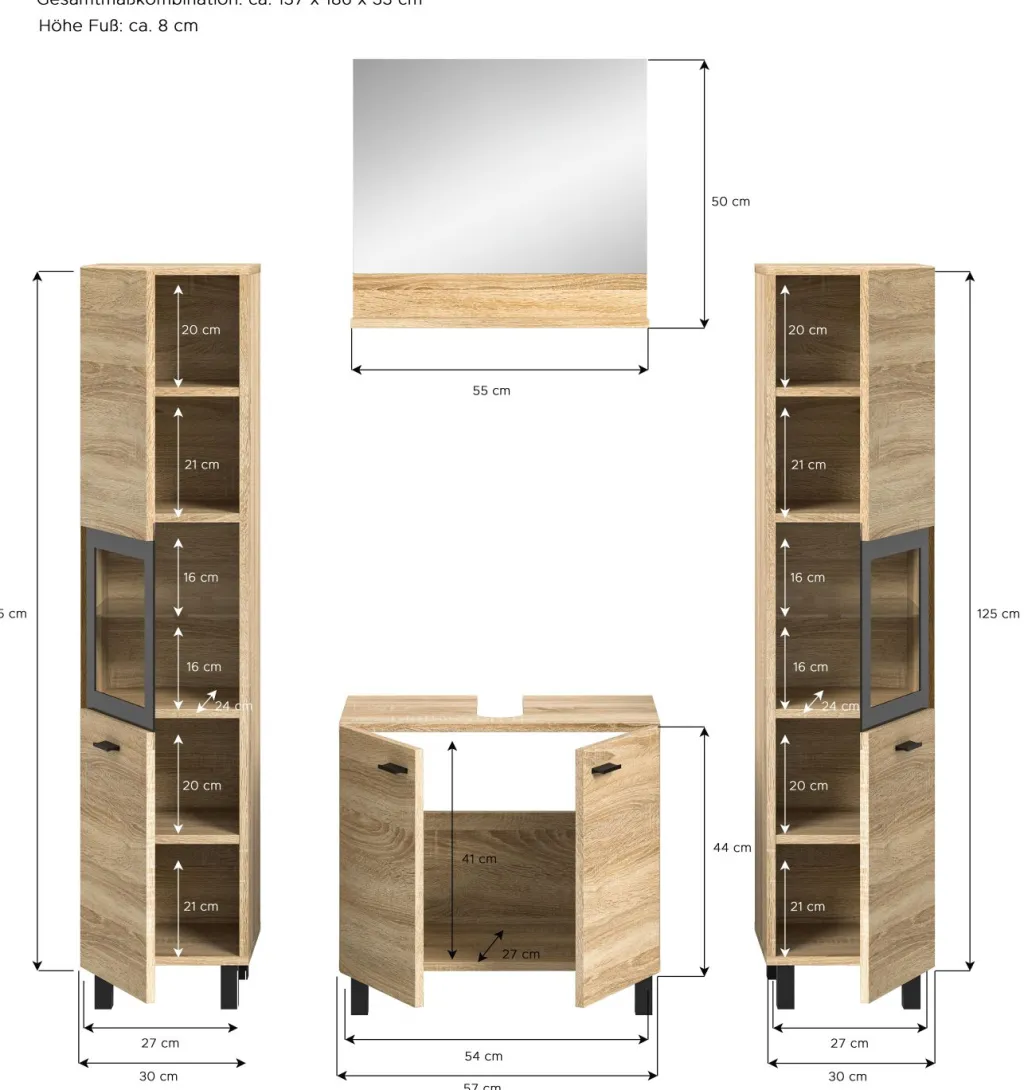Xonox Blocs Salle De Bains Complets<Salle de bains combinée 4 éléments SEBETA