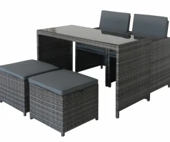 RRR Company Limited Meubles De Jardin|Ensembles Mobilier De Jardin<Salon de jardin 5 éléments ROS-7025036-56