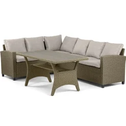 Trade Point Meubles De Jardin|Ensembles Mobilier De Jardin<Salon de jardin avec banquette d'angle RIBE