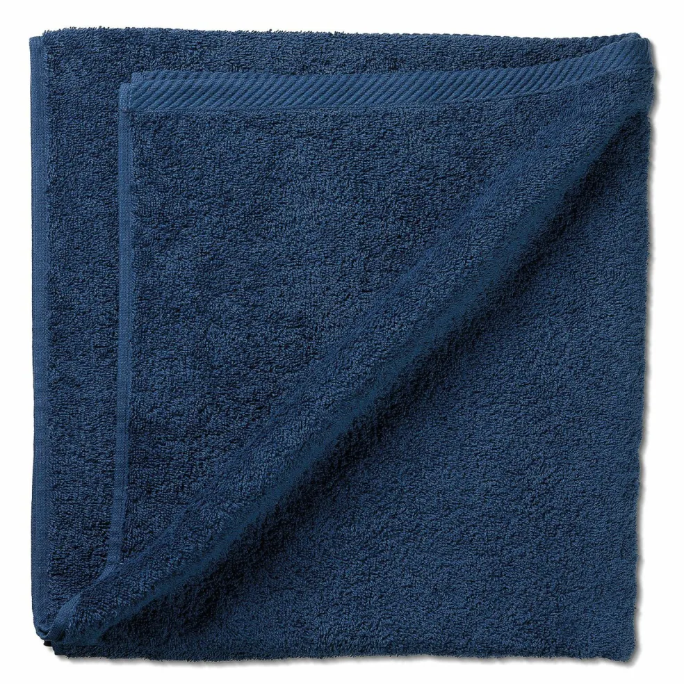 Serviette de bain bleu fumé LADESSA
