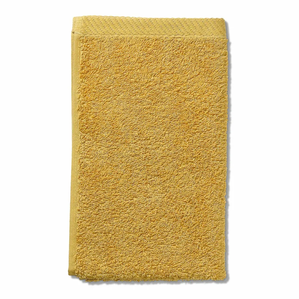 Kela Textiles De Salle De Bains<Serviette invité jaune curry LADESSA