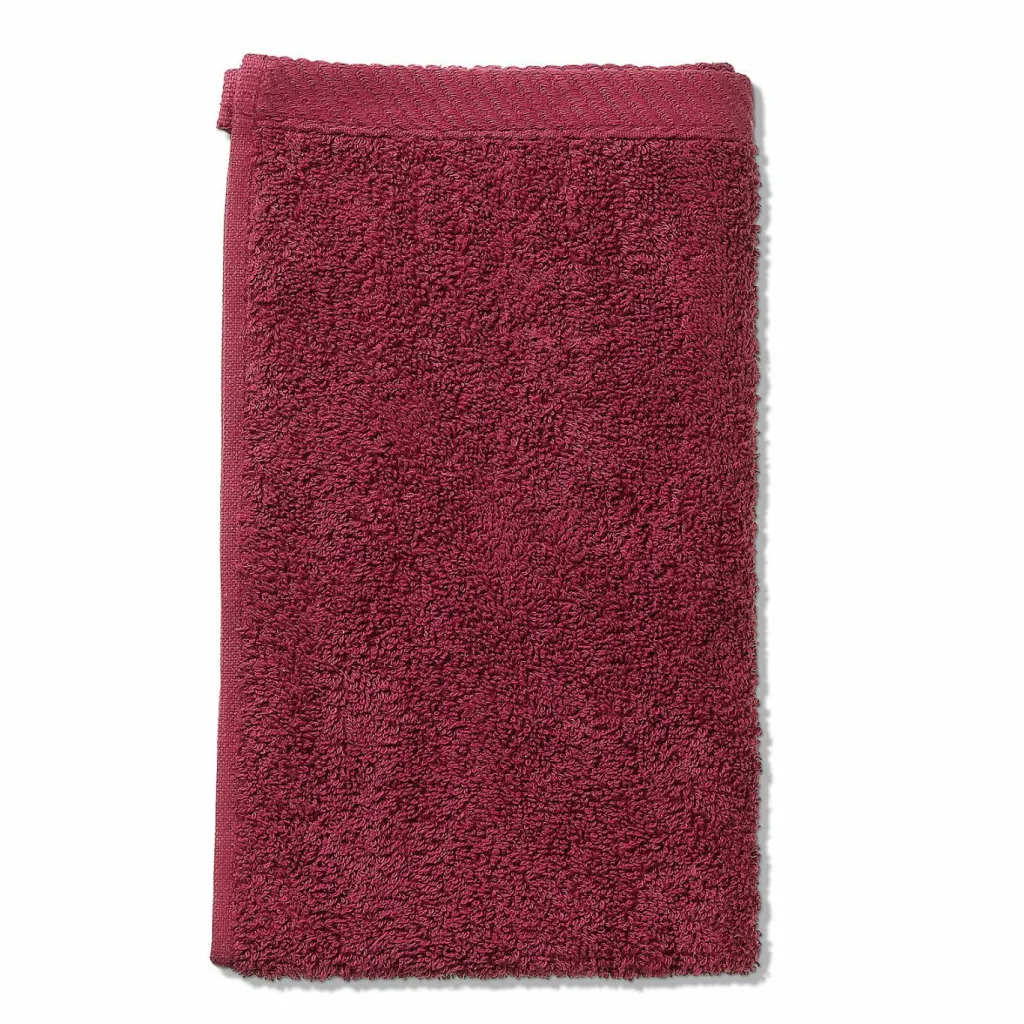 Kela Textiles De Salle De Bains<Serviette invité rouge framboise LADESSA