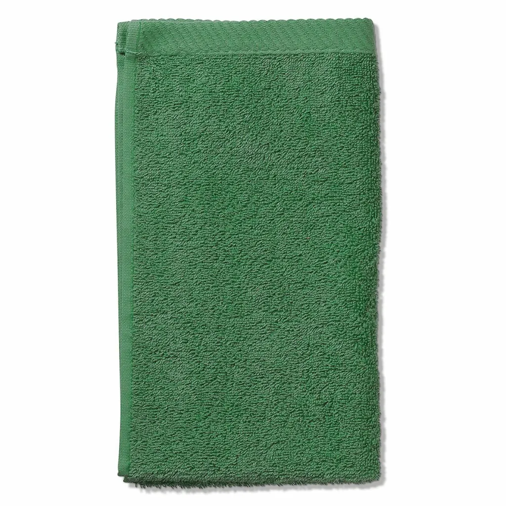 Kela Textiles De Salle De Bains<Serviette invité vert feuille LADESSA