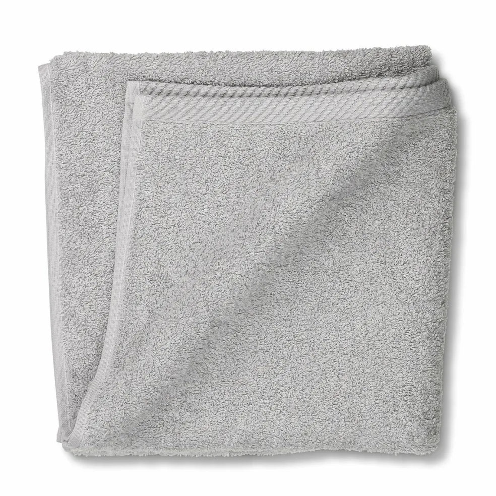 Serviette éponge gris pierre LADESSA
